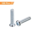 thumbnail image 3 of Tornillos Unique Bargains #6-32x5/8' Plato Cabeza Phillips 100 Uds Zinc Chapado Carbono Acero, 3 of 5