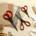 thumbnail image 6 of LIVINGO 3 Pack Titanium Scissors Heavy Duty All Purpose for Office Home Cutting Fabric Paper, 6 of 9