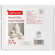 10lb White Natural Air-Dry Clay by Craft Smart - Non-Toxic Clay for Hand Modeling - Sculpting - Pottery - 1 Pack