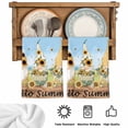 thumbnail image 5 of Gnomes Sunflower Kitchen Towels Set of 3, Elegant Pastoral Summer Botanical Wooden Absorbent Dish Towels for Kitchen, Microfiber Hand Towel, Quick Drying Tea Towel for Cleaning Decorative Dishcloths, 5 of 7