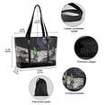 thumbnail image 2 of FORMRS Canvas Laptop Tote Bag for Women with 15.6" Computer Compartments Shoulder Handbag, Space Earth, 2 of 7