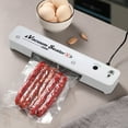 thumbnail image 5 of Hgallory Electric Vacuum Sealer for Food Storage & Preservation, 110V 90W Automatic Vacuum Sealer Household Packaging Machine for Plastic Bags, Kitchen Supplies, 13.8"x2.6"x2", 1PC, White, 5 of 8
