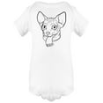 thumbnail image 1 of Scarf Sphinx Cat Bodysuit Infant -Image by Shutterstock,  Newborn, 1 of 4
