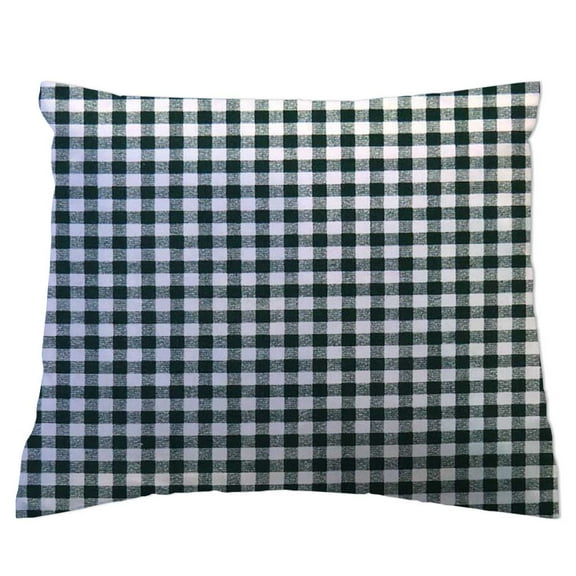 SheetWorld Crib Toddler Pillow Case, 100% Cotton Woven, Hunter Green Gingham Check , 13 x 17