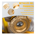 thumbnail image 3 of Juego De 20 Discos Para Tallar Madera Y Llave Amoladora Malubero, Dorado, 3 of 5