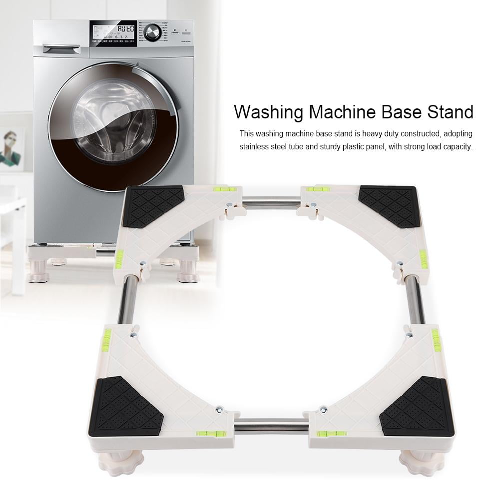 Peahefy Heavy Duty 4 / 8 Feet Adjustable Washing Machine Base Stand