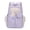 Purple, variant on 17.72in Color Block Student Backpack with Padded Laptop Compartment, Large Capacity Water Resistant Nylon Daypack, Multi Pocket Bookbag for School Sports Travel, Ideal Back to School Gift