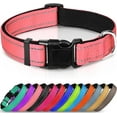 thumbnail image 1 of LAICAIW Reflective Dog Collar,Soft Neoprene Padded Breathable Nylon Pet Collar Adjustable for Medium Dogs,Pink,M, 1 of 7