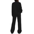 thumbnail image 5 of Sentmoon Outfits for Women 2 Piece Sets Hoddie Women's Clothing Fashion Women Long Sleeve And Long Pants Casual 2PC Sets With Pockets Warm Fall and Winter for Cold Weather and Everyday Wear M, 5 of 10