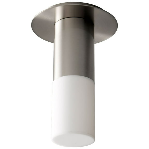3-308-224-Oxygen Lighting-Pilar - 9 Inch 120V 5.1W 1 LED Small Acrylic Flush Mount-Satin Nickel Finish