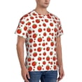 thumbnail image 2 of Bixox Men's Hand Drawn Tomatoes Printed Short Sleeve Skinny Athletic T-Shirt, 2 of 6