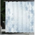 thumbnail image 3 of Ambesonne Nature Shower Curtain, Cherry Blossoms Pattern Art, 69"Wx70"L, Pale Blue, 3 of 4