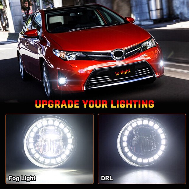 Adecuado para Toyota Tacoma 4Runner Tundra RAV4 2012-2021 Luces antiniebla LED Halo Luces de conducción -