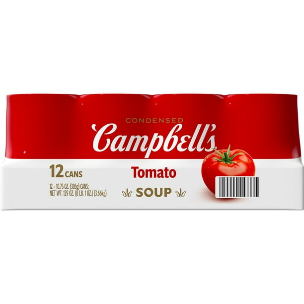 キャンベルスープ Campbell’s SOUP 2020 Tomato Campbells Soup Tomato, 23.2 oz, 12 ct - Span Elite