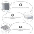 thumbnail image 5 of 24 piezas pequeño disipador de calor de aluminio kit de enfriamiento de disipador de calor de aluminio con pegamento adhesivo, 5 of 5