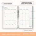 thumbnail image 5 of Blue Sky Brook Gossen 15 Month 2026-2027 Weekly and Monthly Academic Year Planner Calendar, April 2026 - June 2027, 5" x 8", Flexible Cover With Zip Pouch, Wirebound, Storage Pocket, Green Check, 5 of 10