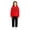 Red, variant on Otqutp Toddler Girls 2 Piece Outfit Heart Print Long Sleeve Hooded Sweatshirt Solid Straight Leg Pants Fall Clothes for Kids Teens