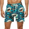 thumbnail image 2 of Einccm Men's Quick Dry Swim Trunks with Mesh Lining, Elastic Waist, 2 in 1 Beach Shorts for Swimming & Gym, Lightweight Bathing Suits, 2 of 6