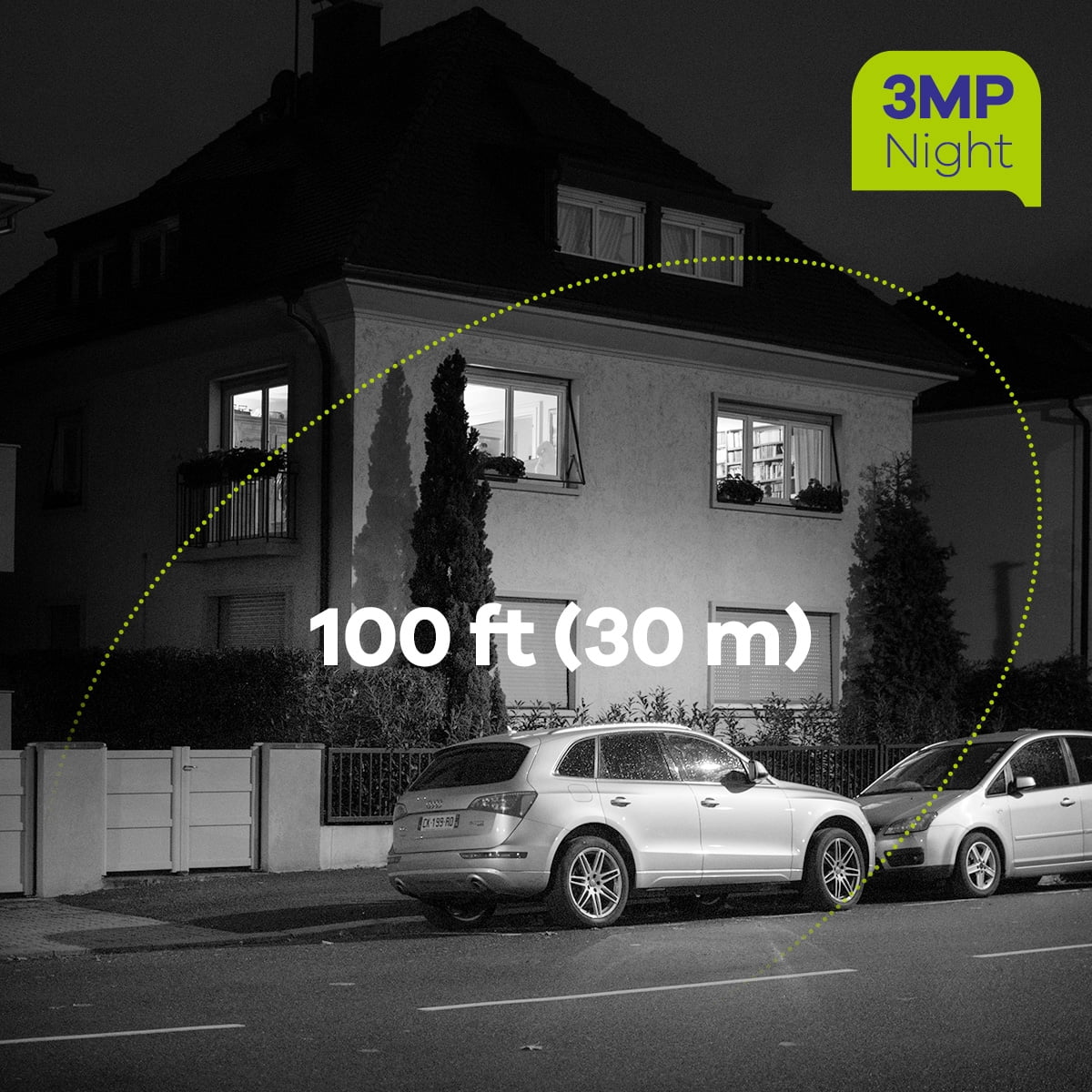 SANNCE 8CH 3MP PoE Home Security Camera System, 6pcs Wired 3MP Outdoor PoE Cameras, 4K NVR for 24/7 Recording, Smart Playback, Instant Email Alert with Images, 100ft Night Vision, NO HDD, IP66