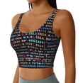 thumbnail image 2 of Daiia Function Source Code1 Printed Women's Sports Bra, Breathable Activewear Bra with U-Back Design and Removable Pads, Comfortable and Supportive for Yoga, Workout-Medium, 2 of 8