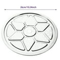 thumbnail image 3 of YaoZQ Steamer Rack Tray, 304 Stainless Steel Round Steaming Insert Plate for Pressure Cooker Pot, Dumpling Vegetable Cookware, Silver, 10 in, 3 of 8