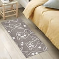 thumbnail image 5 of Coolnut Easter Bunny Brown Bathroom Rugs Bath Mat 39 x 20 Inch Non-Slip Extra Soft and Absorbent Shaggy Bath Carpet for Tub, Shower, Bathroom Home Decor Gifts, 5 of 7