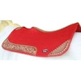 thumbnail image 5 of Horse SADDLE PAD Western Contoured Wool Felt Moisture Wicking Red 39209RD, 5 of 5