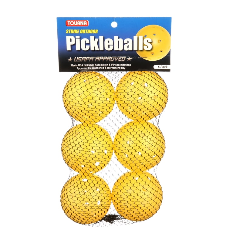 Tourna, Pickleball, Outdoor, 6-Pack, USAPA Approved - Walmart.com