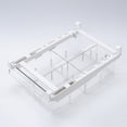 thumbnail image 1 of Square Refrigerator Storage Box Reusable Plastic Kitchen Food Fruit and Vegetable Fresh Keeping Case with Cover - Eight Grids, 1 of 2