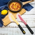 thumbnail image 7 of 2 Pieces Omelette Spatula Kitchen Omelet Turner Silicone Omelette Turner Flip and Fold Omelette Turner for Kitchen Omelet Pancake Crepes (Red and Yellow), 7 of 7