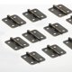 thumbnail image 5 of Bisagras de resorte automáticas de cierre automático de alta resistencia, de acero inoxidable, para joyero (bronce, 20 bisagras + 80 tornillos), 5 of 5