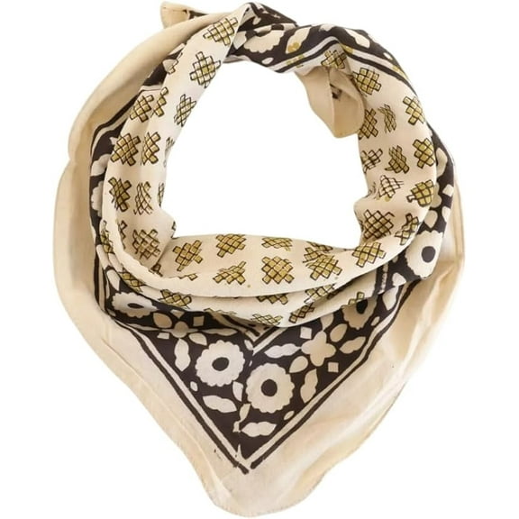 Cotton Bandana Paisley Design Scarf, Vibrant Colors, High Quality, Winter Scarf, Unique Design Block Print Bandana
