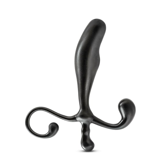 Eden 5 Inch Curved Plug with Secure Base, POM Material, Black