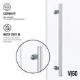 thumbnail image 2 of VIGO Elan 64 to 68 in. W x 74 in. H Frameless Sliding Shower Door in Chrome with 3/8 in. (10 mm) Clear Glass, 2 of 15