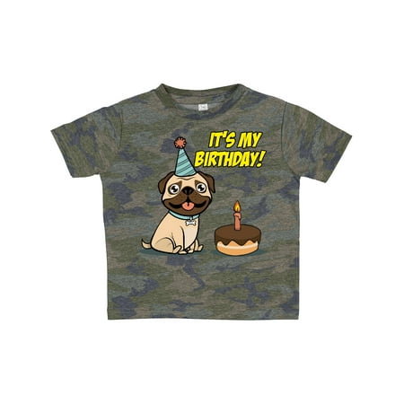 

Inktastic It s My Birthday Pug Gift Toddler Boy or Toddler Girl T-Shirt