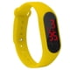 thumbnail image 1 of sweethay Reloj de Digital fino para niños con pantalla LED, de Fitness para estudiantes, suministros deportivos para niños y niñas Relojes inteligentes Amarillo 240*15mm, 1 of 5