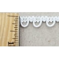 thumbnail image 2 of BBTRIMSANDRIBBON 0.25" Bridal Button Loop White Braid Trimming By The Yard, 2 of 3
