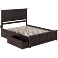 thumbnail image 4 of Leo & Lacey Madison Queen Platform Bed  & Storage Drawers in Espresso, 4 of 6