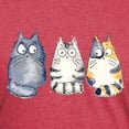 thumbnail image 3 of CafePress - Three 3 Cats T Shirt - Mens Tri-blend T-Shirt, 3 of 4