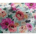 thumbnail image 5 of oneOone Viscose Chiffon Fuschia Pink Fabric Florals Dress Material Fabric Print Fabric By The Yard 42 Inch Wide-5Q, 5 of 6