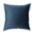 thumbnail image 1 of Pillow Perfect 615851 18 Pouces Velours Bride Paon Jeter Oreiller&44; Bleu, 1 of 1