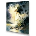 thumbnail image 2 of Designart "Tropical Island Paradise I" Modern Landscape Beach Wall Art Living Room, 2 of 5