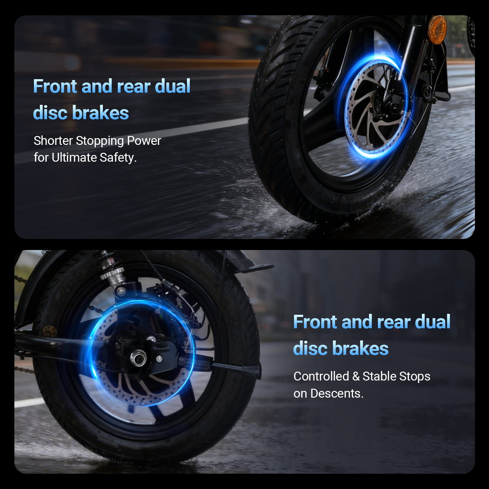 Inlife 14" Folding Electric Bike 15AH Battery Ebike 900W Electric Folding Bicycle 35 Miles Range