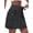 Black, variant on Skorts for Woman Hiking Cargo Skorts with Zipper Pockets, High Waisted Quick Dry for GOLF Workout Royal Blue S