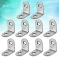 thumbnail image 2 of 20 soportes angulares de 90 grados de acero inoxidable de 2 mm de espesor, 25 x 25 x 16 mm, con 40 tornillos de 4 x 16 mm., 2 of 6