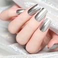 thumbnail image 4 of Ensemble de Vernis à Ongles Effet Miroir Argenté 2 Pcs 6ml, 4 of 8