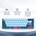 thumbnail image 4 of Teclado Gaming Ussixchare 60% Interruptor mecánico rojo de 68 teclas, 4 of 7