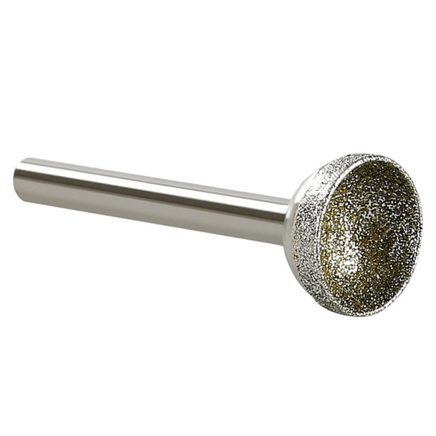 2 Pointes Diamantées Tête Sphérique 10 Mm, Grain 60, Tige 6 Mm - Pour Sculpture Marbre, Pierre, Céramique