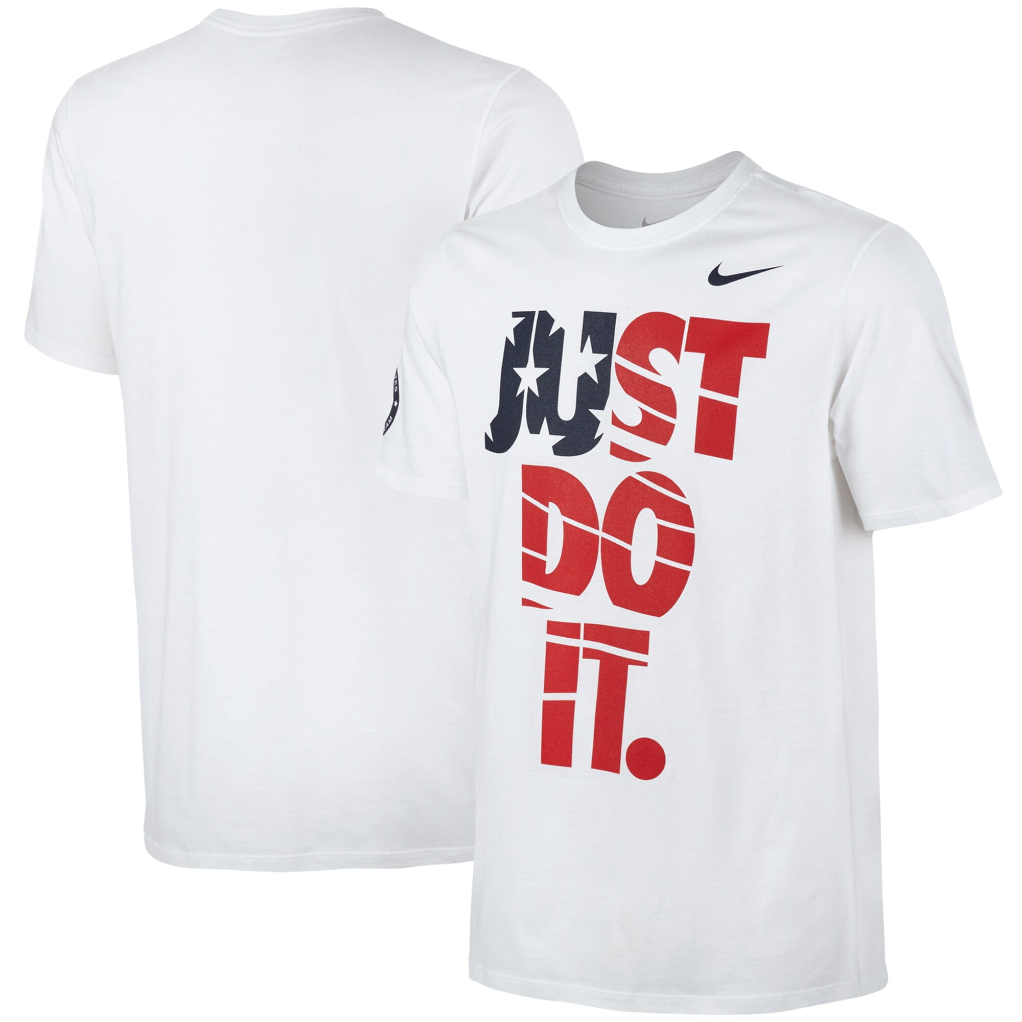 Team USA Nike Just Do It Flag T-Shirt - White - Walmart.com