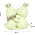 thumbnail image 4 of Cute Rabbit Bookends,Decorative Bookends,Cute Rabbit Bookends,Book Ends for Shelves,Book Ends for Kids Rooms, Kids Bookends can accommodate 1 to 4 Books(Green), 4 of 12